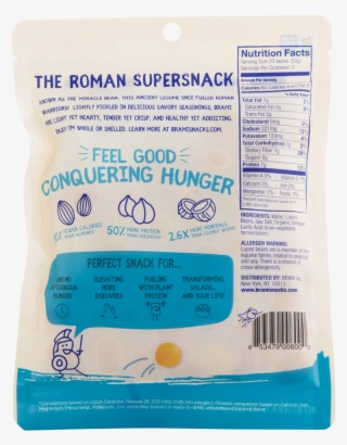 Brami Sea Salt Lupini Snack Nutrition And Ingredients - Sea Salt Ingredients #5909429