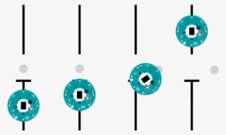 In Front Of An Obstacle, The Robot Slows Down, Starts - Circle #5909716