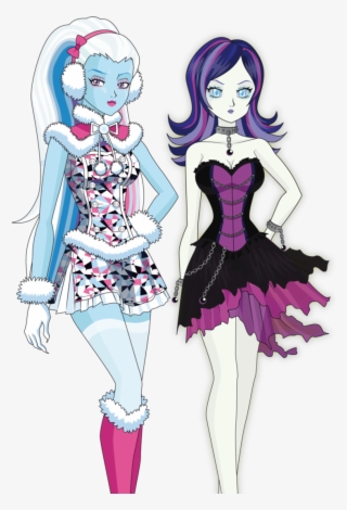 Monster High Hintergrund Possibly Containing Anime - Spectra Vondergeist And Abbey Bominable #5910161