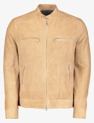 Leather Jacket In Camel - Jacket #5911513