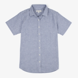 105 Classic Striped Shirt Navy - Button #5911750