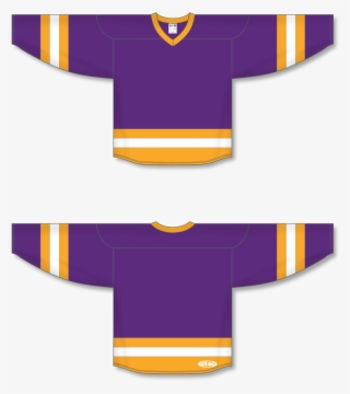 Athletic Knit H6500 Purple/gold/white League Hockey - Sports #5916352