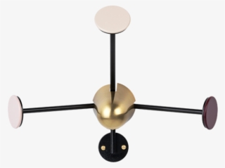 Matégot Coatrack - Brass/vintage Red/white/black #5916408