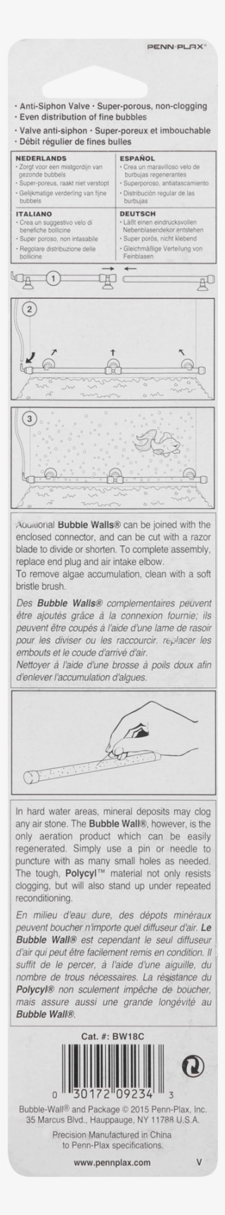 Penn-plax Aquarium Bubble Wall Light & Aeration Kit, - Too Faced Cosmetics, Llc #5916760