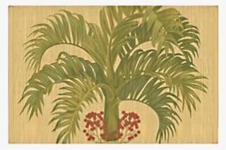 Bamboo Placemat - Hawaiian Style Bamboo Placemat Manila Palm Set #5919126