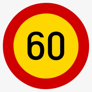 Open - 60 Km Speed Limit Sign #5919289