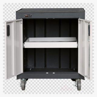 Homak Gs04002270 Steel 2 Door Mobile Cabinet With Gliding - Refrigerator #5919445