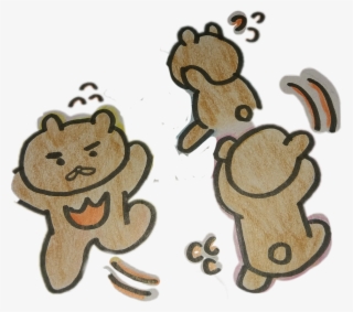 Bear Kakaotalk Kakaofriends Kawaii Cute 곰 애교 그림 - Kakao Friends #5920021