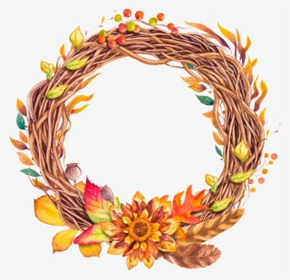 Flower Vine Ring Vector - Wreath #5921013