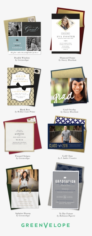 Best Graduation Invitation And Grad Announcement Designs - Lässige Absolventskript | Abschluss-einladung Karte #5921876