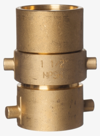 1-1/2" Npsh Brass Coupling For Rack Hose - Brass #5925114