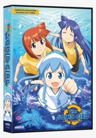 Squid Girl Seasons 1 & 2 Complete Collection Dvd Front - Squid Girl Blu Ray #5926248