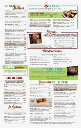 Silverdalemenu-2018 Front Final - Moctezuma's #5926342