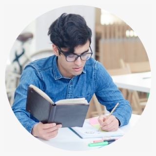 Image Of A Boy Doing Homework - Reading #5931489