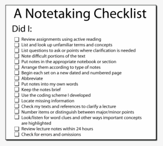 Note Taking Methods For Middle School #5931578