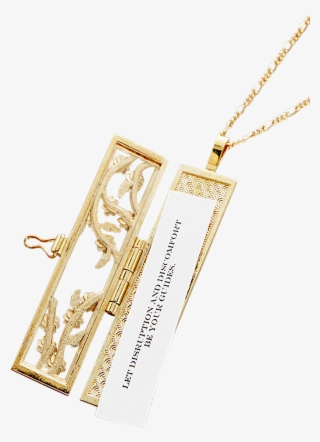 Gold-dipped Brass Chain - Locket #5932359