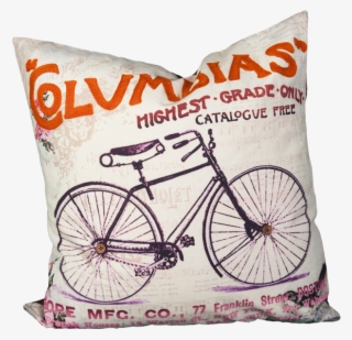 Columbias Bike Pillow, Bohemia Pillow - Vintage Bicycle Poster 5'x7'area Rug #5932820
