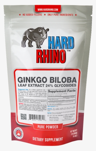 Ginkgo Biloba Leaf Extract 24% Glycosides - Hard Rhino Maca Root 4:1 Extract Powder, 125 Grams #5934389