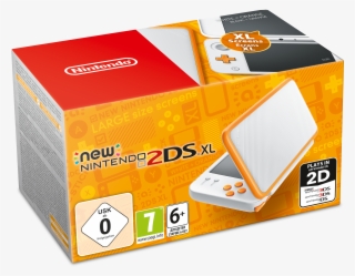New Nintendo 2ds Xl Hw White Orange ,, White/orange, - New Nintendo 2ds Xl Handheld Console (white #5934846