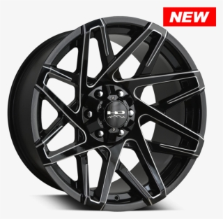 Hd Off-road Wheels Canyon Black Milled Edges - Remington Black Hollow-point Wheels Hp2090660 #5934998