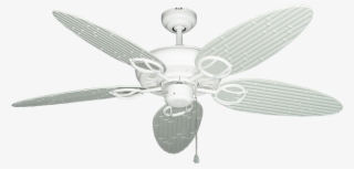 Trinidad Pure White Ceiling Fan With 52" Bamboo Pure - Ceiling Fan #5936421