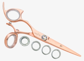 Left Hand Professional Swivel Rose Gold Titanium Cutting - Internet Coupon #5937703