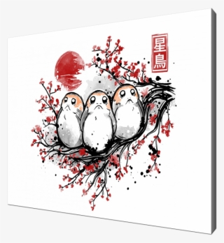 Starbird Porg, Star Wars, Kanji, Japan, Japanese, Red - Star Wars #5938581