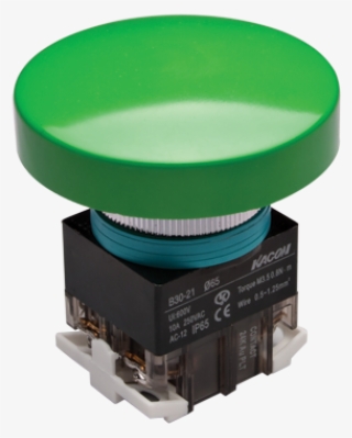 30mm Momentary Push Button, 65mm Mushroom Head, Ip63, - Push-button #5940100