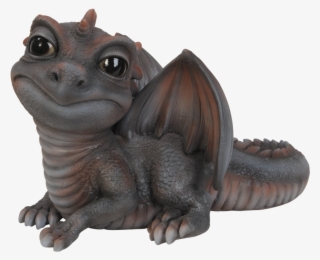 Pet Pal Baby Grey Red Dragon Resin Garden Ornament - Baby Dragon #5944412