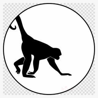 Spider Monkey Silhouette Clipart Cat Clip Art - Indonesia University Of Education #5946100