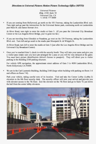 See Map Below For Detailed Directions - Architecture #5946362