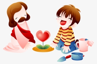 Bible Child Jesus Clip Art - การ์ตูน พระ เยซู คริสต์ #5947469