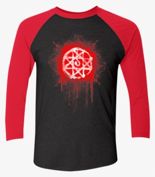 Alphonse Elric Blood Seal Men's Triblend 3/4 Sleeve #5948064