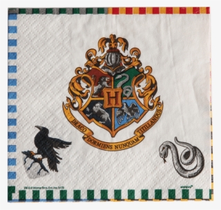 Harry Potter Napkins Small Reverse - Original Hogwarts Crest Printable #5949602