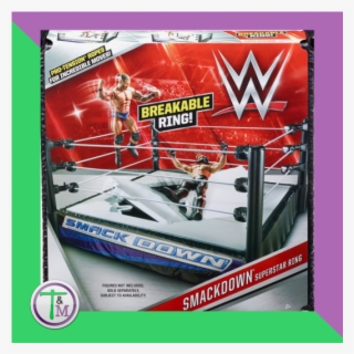 Smackdown Superstar Ring For Wwe Wrestling Figures - Wwe Playset Rings #5950233