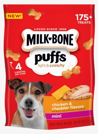 Milk Bone Puffs Chicken & Cheddar Flavors Mini - Milk Bone Puffs Dog Treats #5951480