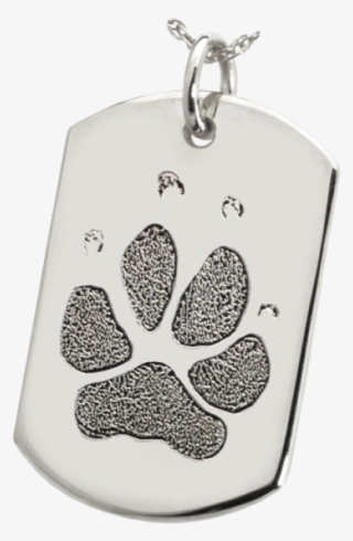B&b Dog Tag Actual Pawprint Jewelry - Pawprint Round Solid 14k Gold Pet Cremation Necklace #5951689