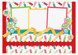 Moldura Com 6 Fotos Png Tema Infantil #5951784