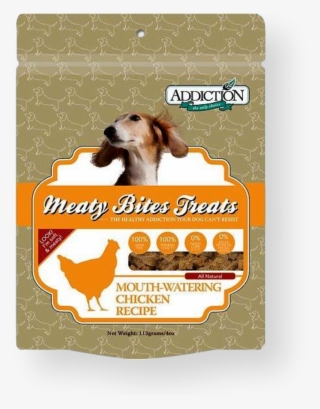 Addiction Meaty Bites Chicken Dog Treats - Addiction Meaty Bites Chicken Dog Treats - 4 Oz Bag #5951942