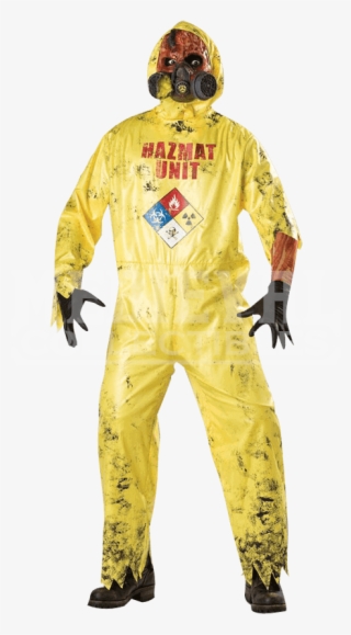 Hazmat Hazard Adult Costume In From Medieval - Hazmat Suit Zombie Costume #5952358