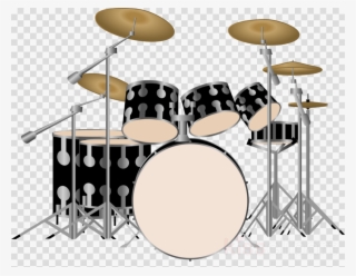Country Drums Transparent Background Clipart Drum Kits - Drum Kit Vector Transparent #5952554