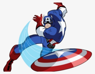 Shield Clipart Hero - Captain America Avengers Comic #5953667