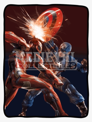 Marvel Civil War Fleece Blanket - Marvel Comics - Civil War - Fleece Blanket #5953672