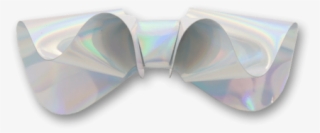 Aurora In Laser Silver Bow Tie - Necktie #5954346