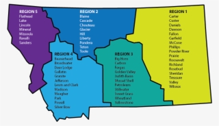 Beaverhead, Broadwater, Deer Lodge, Gallatin, Granite, - Map Of Montana Regions #5954637