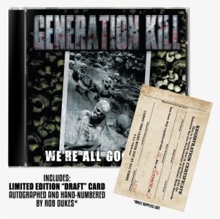 We're All Gonna Die - Generation Kill - We're All Gonna Die (music Cd) #5955978