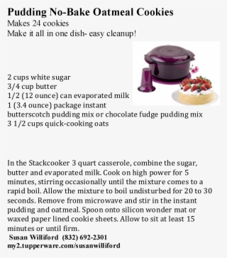Tupperware No-bake Oatmeal Cookies Visit My Website #5956733
