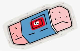 Vector Illustration Of Rubber Eraser For Erasing Marks - Gadget #5956945