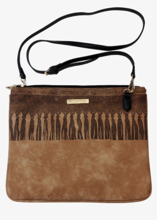 Vegan Bag Faux Suede Cross Body Removable Strap Clutch - Handbag #5957124