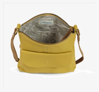 Mustard Soft Leather Cross Body Bag With Free Gift - Gift Wrapping #5957594